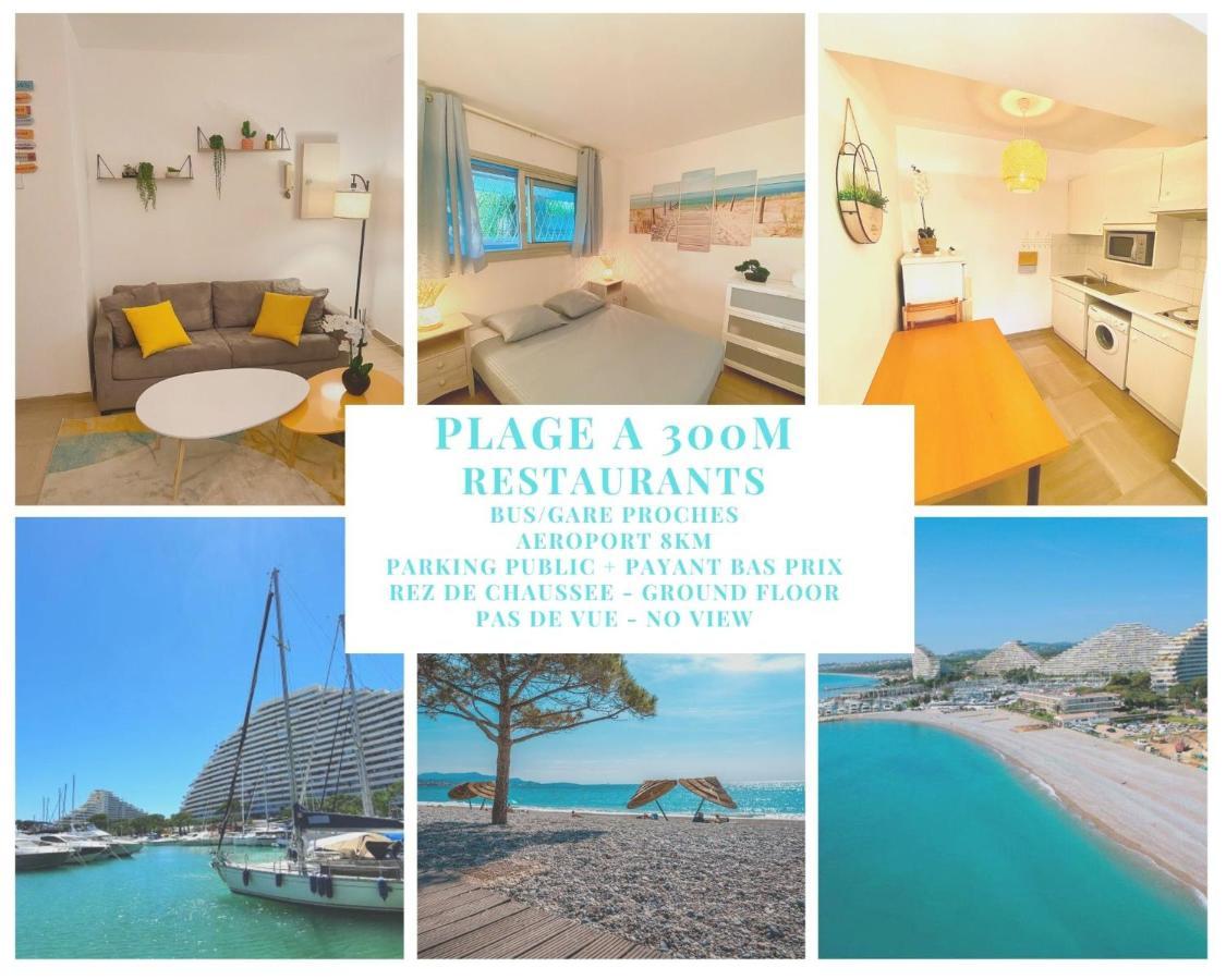 Superbe Appartement A 300M De La Plage, Rdc - Fame Marina Baie Des Anges Villeneuve-Loubet Kültér fotó